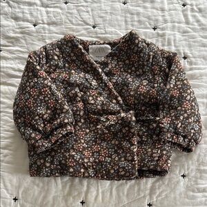 Zara Kids Floral Brown Jacket